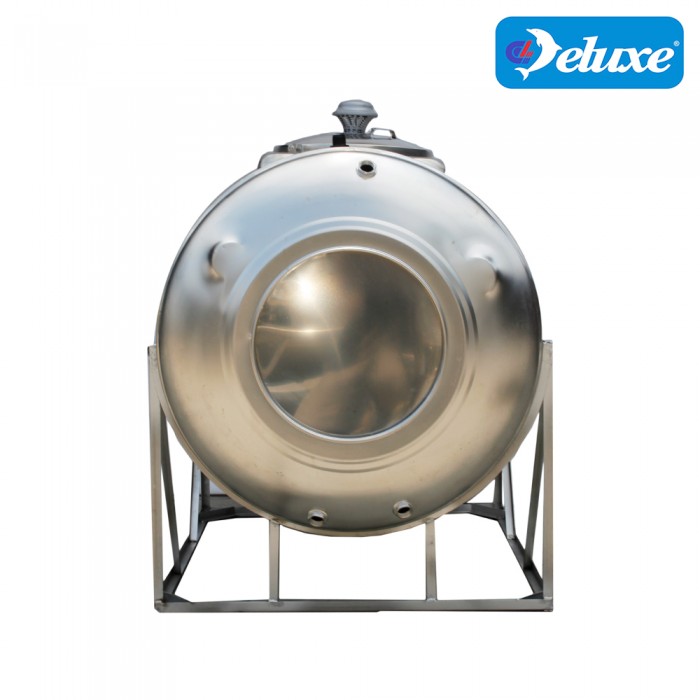 2000 Liter Deluxe Stainless Steel Water Tank Horizontal with Stand 有脚卧室