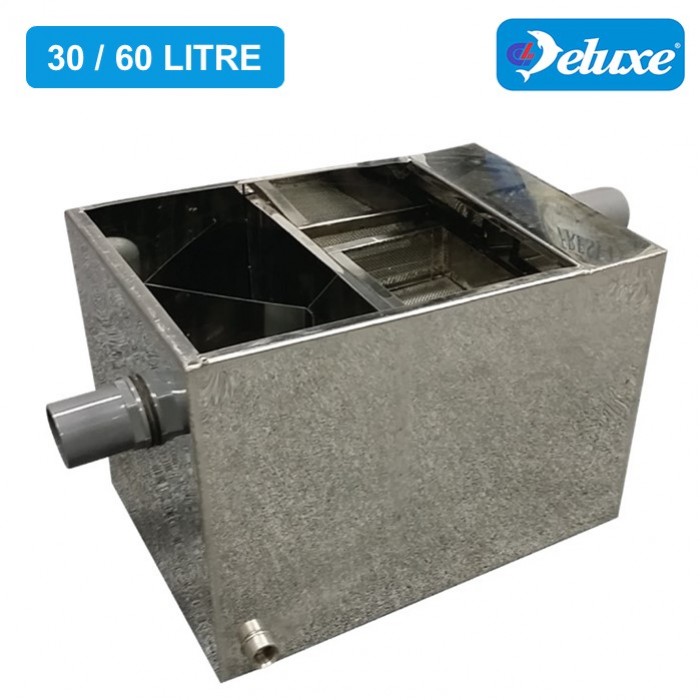 Deluxe Stainless Steel Grease Trap (30/60) Liter